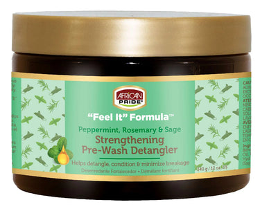 African Pride “Feel It” Formula Strengthening Pre-Wash Detangler – 12 oz - ANNS BEAUTY SUPPLY